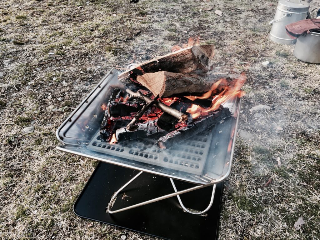 ☆Snow Peak スノーピーク 焚き火台 Lセット・グリルブリッジ・焼き網