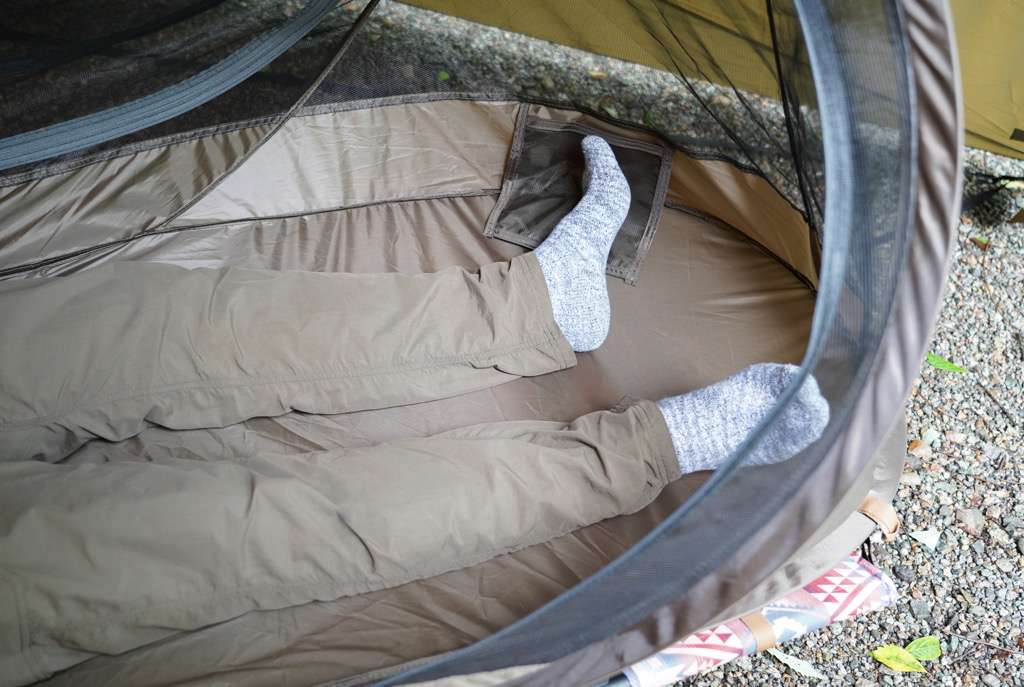 虫が多い季節のキャンプでも安眠できるポップアップシェルターテント Have A Good Camp
